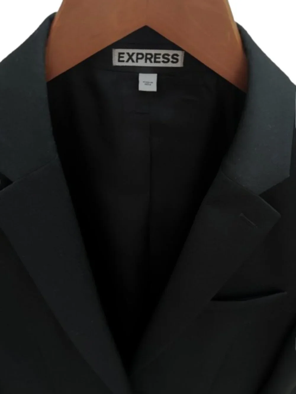 Express Photographer Slim Fit Suit Jacket Blazer Black Men 38 Long - Picture 6 of 8
